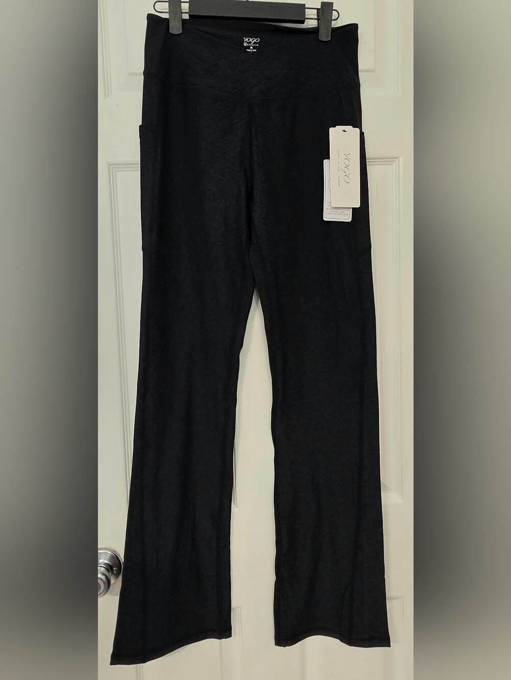 Vogo Womens Flare Leggings Heather Charcoal M NWT